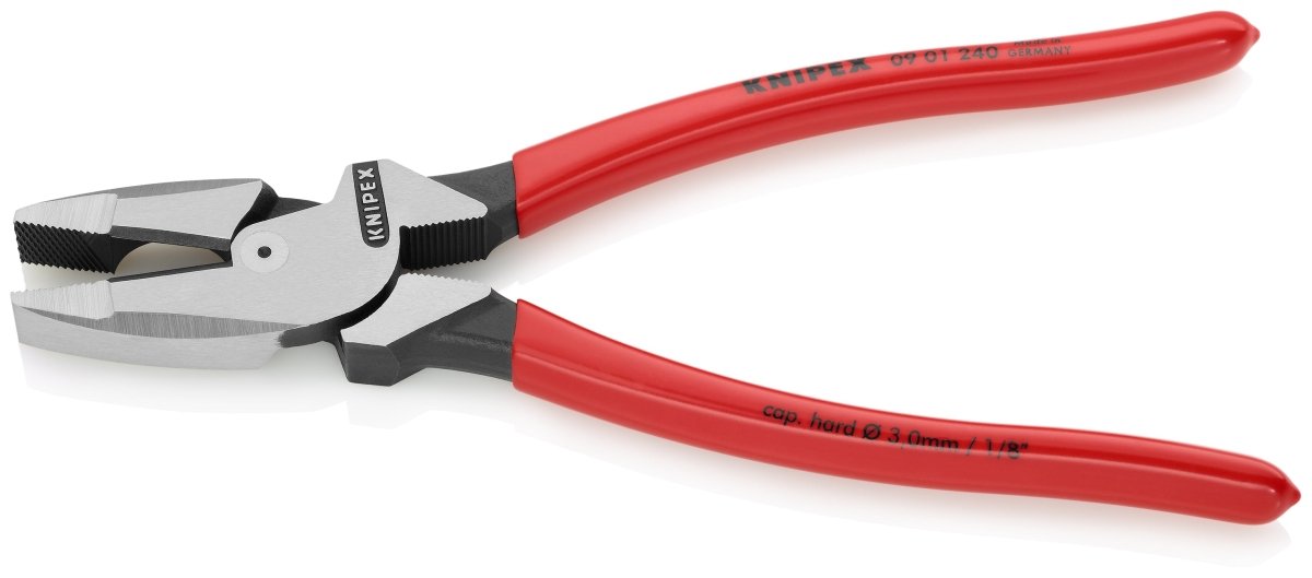 Knipex High Leverage Lineman's Pliers 9.5" 09 01 240 - Mr. Tools