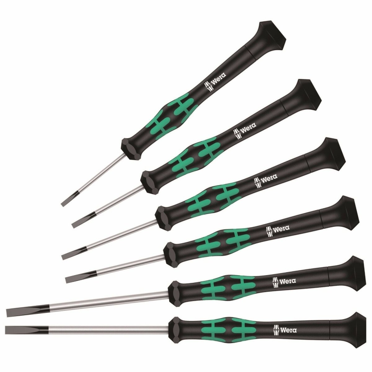 Wera 2035/6 Kraftform Micro Slotted Precision Screwdriver Set 05345270001 - Mr. Tools