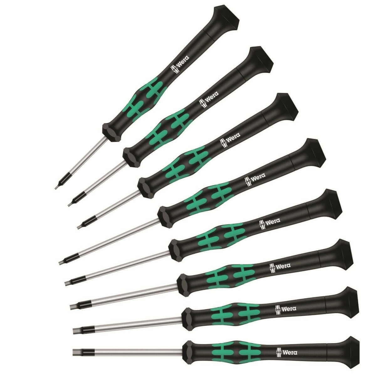Wera 2054/8 Micro Precision Hex Screwdriver Set 8 Pieces SAE – 05345274001 - Mr. Tools