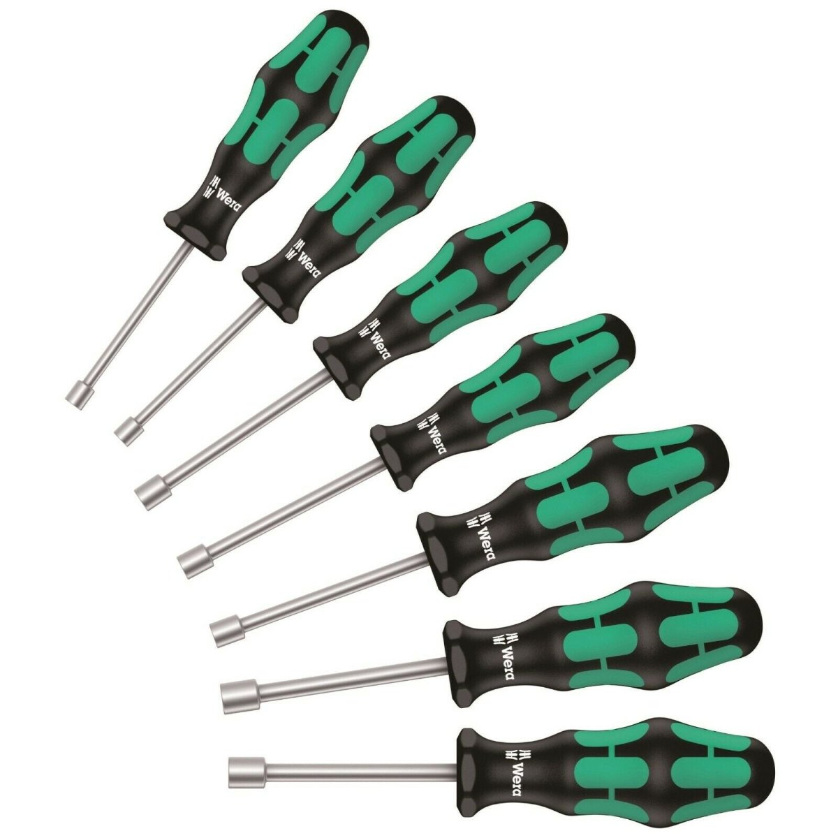 Wera 395 HOLO/7 Kraftform Plus Hollow Shaft Nut Driver Set SAE 05345230001 - Mr. Tools