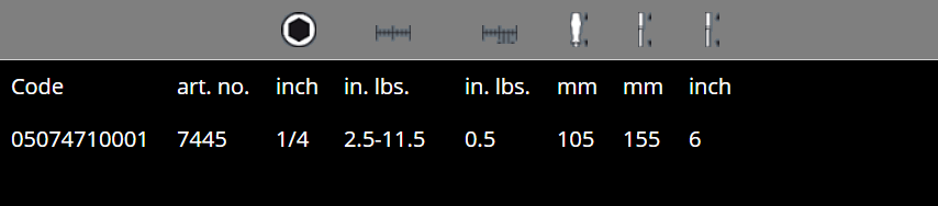 Wera 7400 Adjustable Torque Screwdriver 2.5 - 11.5 in. lbs. 1/4" 05074710001 - Mr. Tools