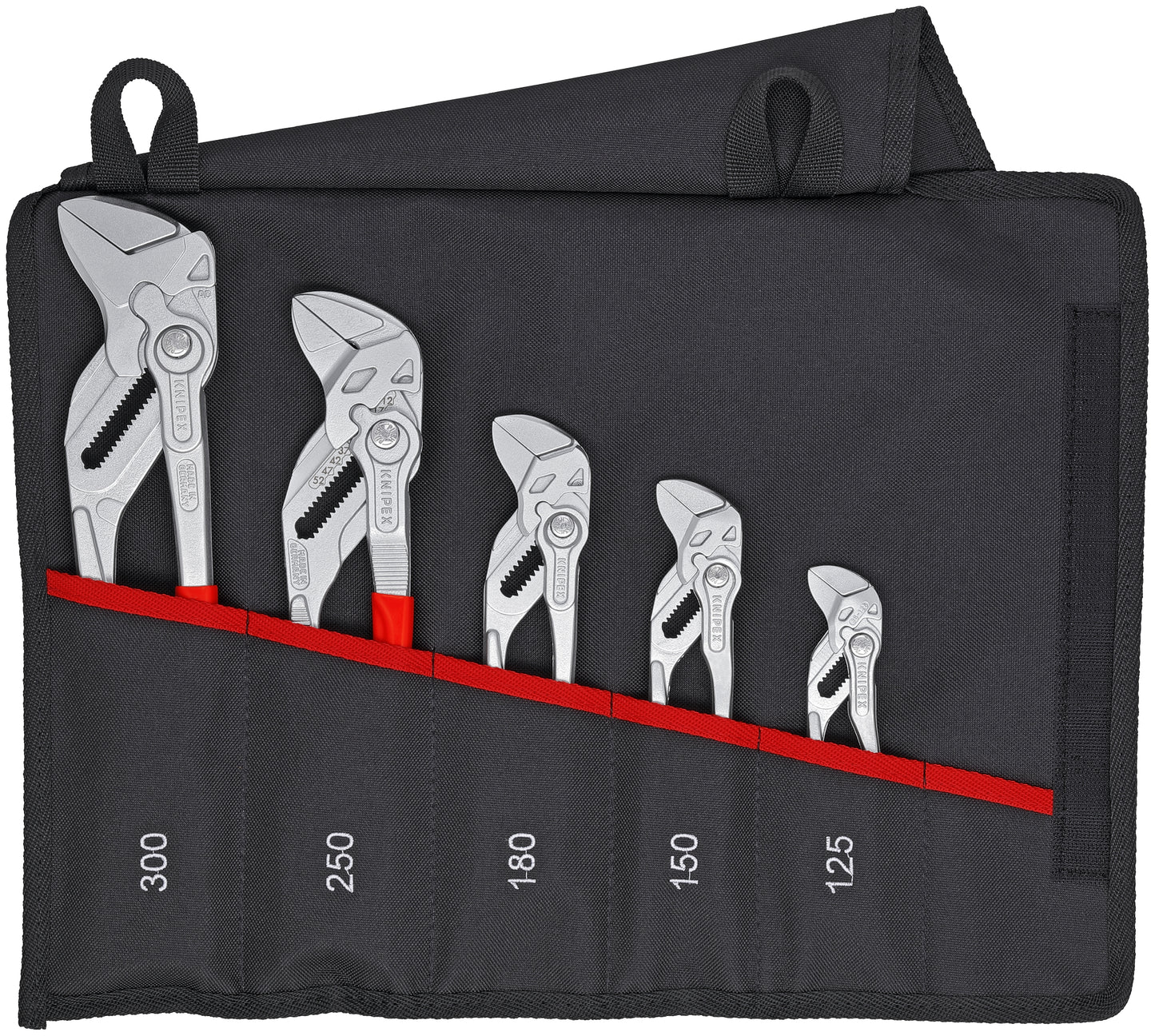 Knipex Pliers Wrench Set With Tool Roll 5 Pieces 00 19 55 S4