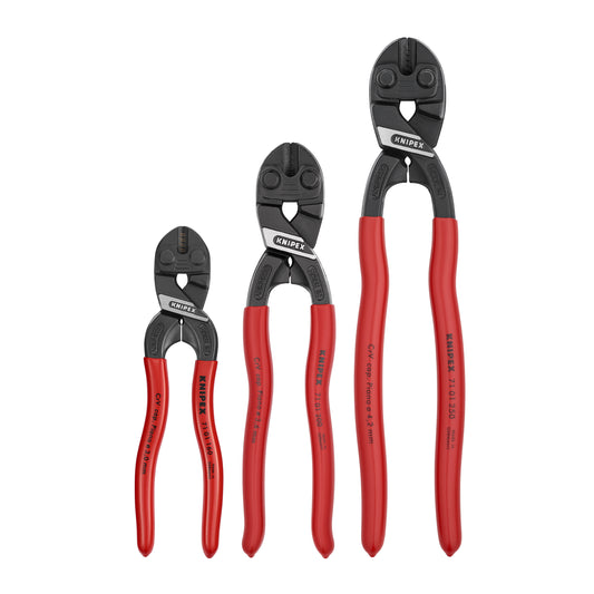 Knipex CoBalt® Compact Bolt Cutters Set 3 Pieces 00 20 05 US2