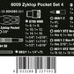 Wera 8009 Zyklop Pocket Set 4 Socket Wrench Set 3/8" Drive SAE 05004285001