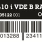 Wera 410 i VDE A RA Ratcheting T-Handle Socket Driver 3/8" Drive 05005122001