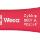 Wera 8007 A Zyklop VDE 1/4" drive insulated ratchet (05005600001) individually tested for safe work up to 1,000V.