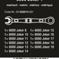 Wera 9630 Magnetic Rail 6000 Joker 1 Ratcheting Wrench Set Metric 05020014001