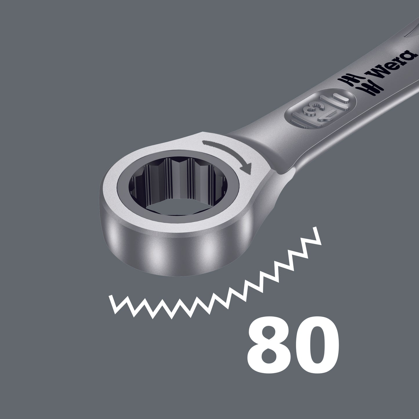 Wera 9632 Magnetic Rail 6000 Joker 1 Ring Ratcheting Wrench Set SAE 05020016001