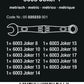 Wera 9640 Magnetic Rail 6003 Joker 1  Combination Wrench Set Metric 05020233001