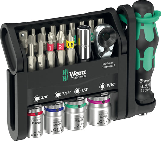 Wera Tool-Check Modular Imperial 1 21 Pieces SAE 05049001001