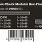 Wera Tool-Check Modular Hex Plus 1 L-Keys Set 7 Pieces Metric 05049003001