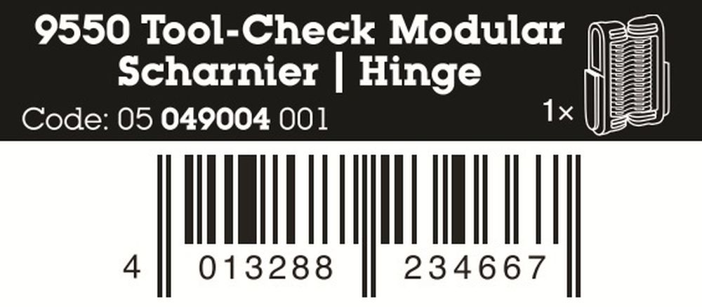 Wera 9550 Hinge For Tool-Check Modular 05049004001