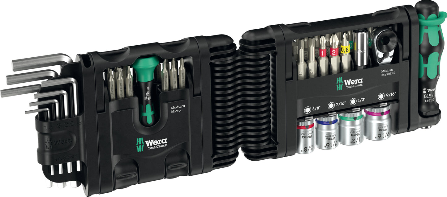 Wera Tool-Check Modular Set Imperial 1 50 Pieces SAE 05049025001