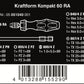 Wera Kraftform Kompakt 60 RA Ratcheting Screwdriver Set Metric 05051040001