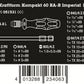 Wera Kraftform Kompakt 60 RA-R Imperial 1 Ratcheting Screwdriver Set 05051531001