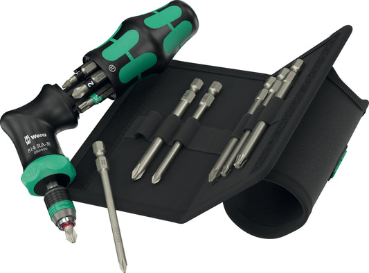 Wera Kraftform Kompakt Pistol RA-R 2 Ratcheting Screwdriver Set 05051536001