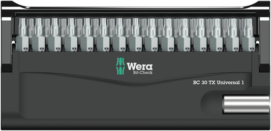 Wera Bit Check 30 TX Universal 1 SB Screwdriver Bit Set 05057900001