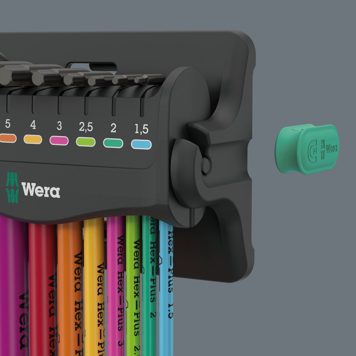 Wera 950/9 Hex-Plus Multicolor 3 L-Key Set Metric 05133165001