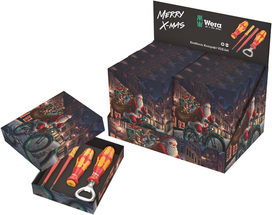 Wera Kraftform Kompakt VDE Set Christmas 2024 3 Pieces 05135816001