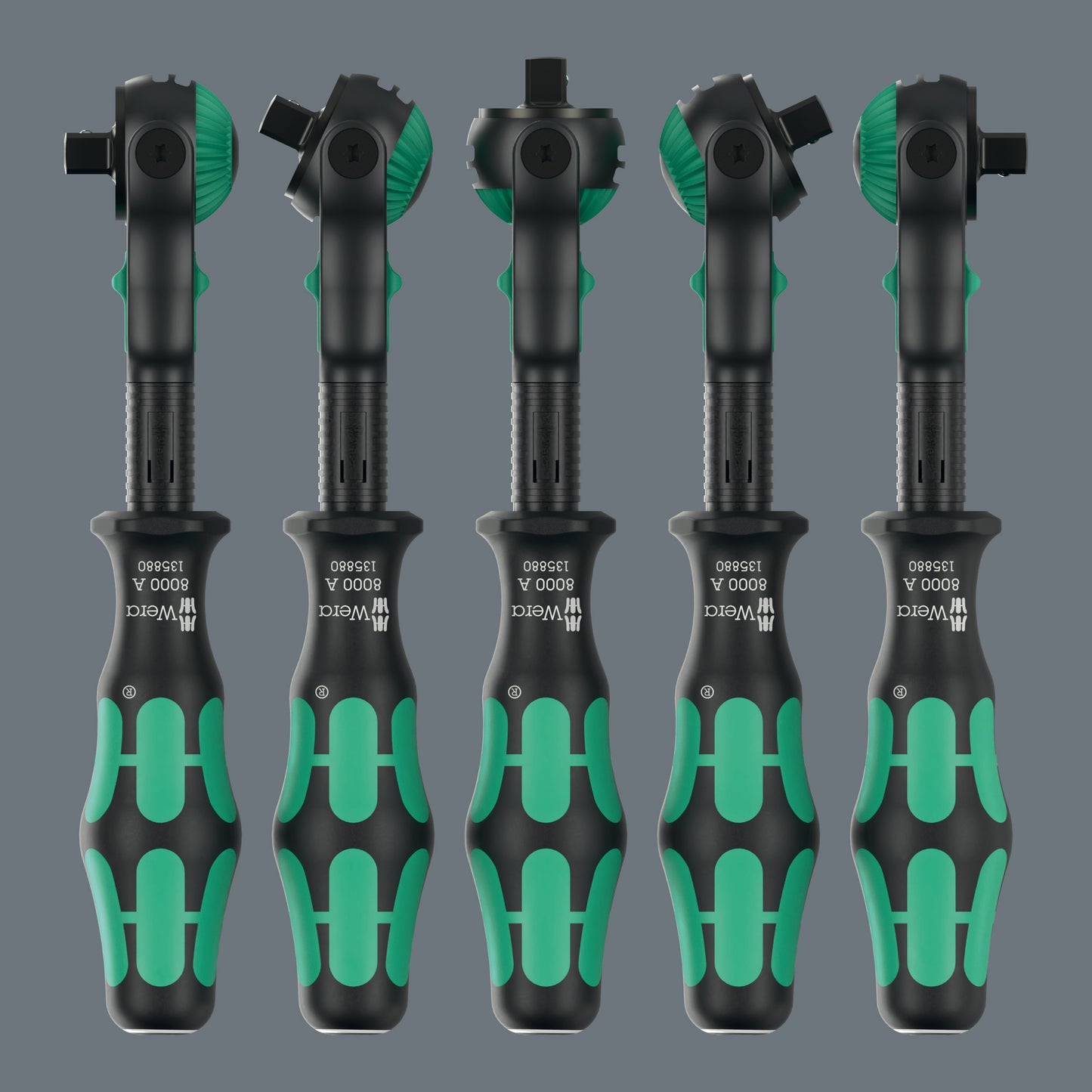 Wera 8000 A Black Edition Zyklop Speed Ratchet Wrench 1/4" Drive 05135880001