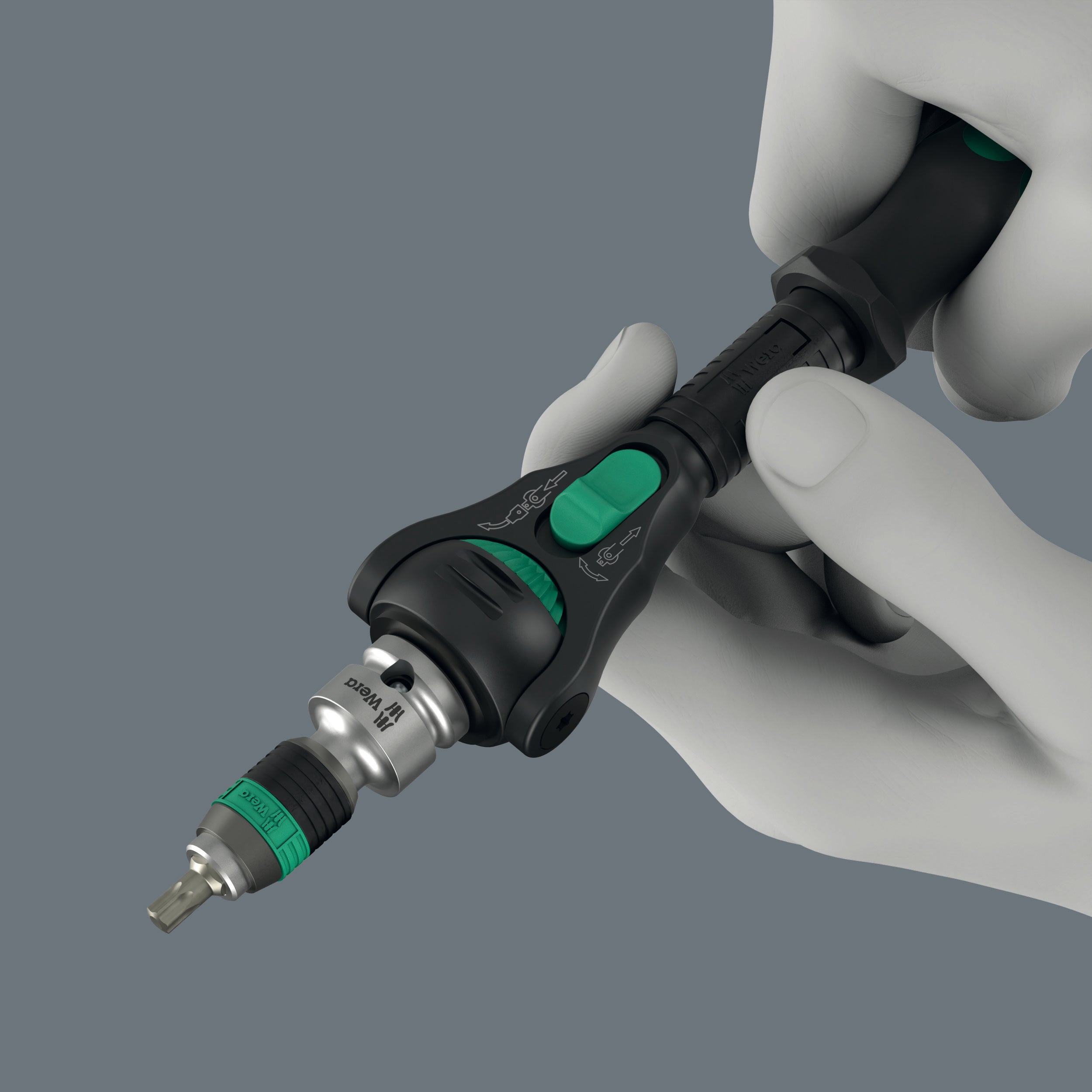 Wera 8000 A Black Edition Zyklop Speed Ratchet Wrench 1/4