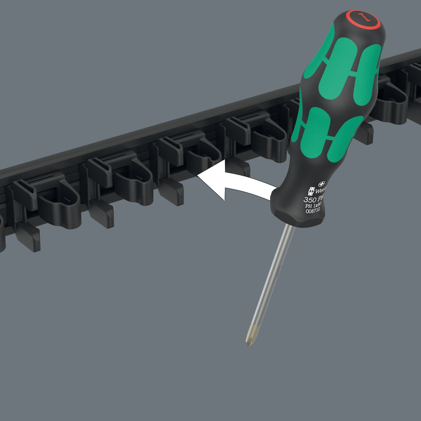 Wera 9611 Magnetic Screwdriver Rail 05136414001