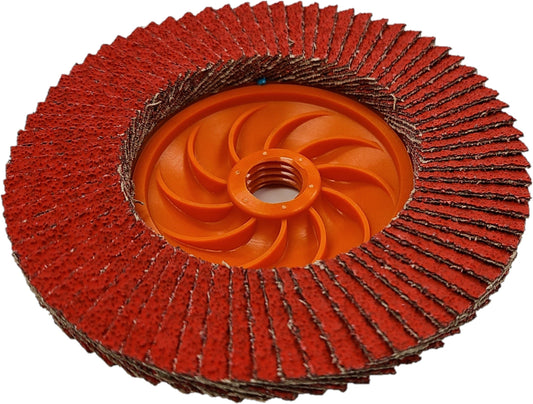 Preferred Abrasives Firestorm FasTrim® Hi-Density Trimmable Flap Discs 80 Ceramic Grit 10921T-FF