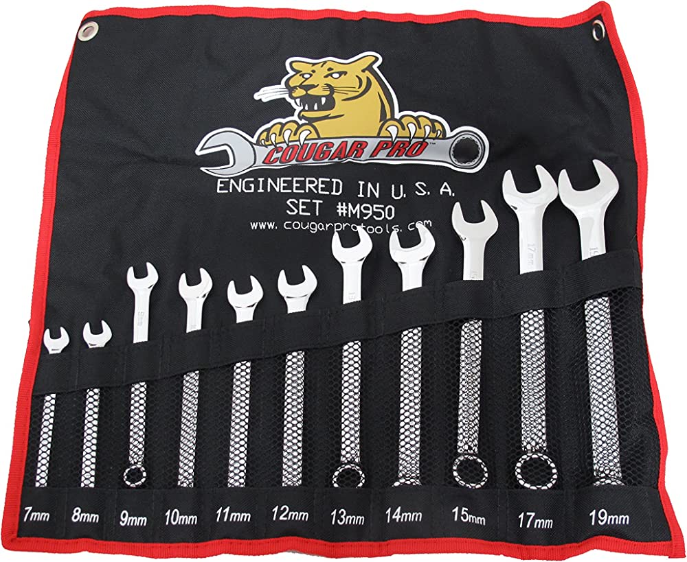 Cougar Pro Combination Wrench Set 11 Piece Metric M950