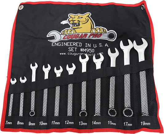 Cougar Pro Combination Wrench Set 11 Piece Metric M950 - Mr. Tools