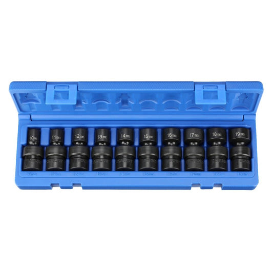 Grey Pneumatic 1210UM 3/8" Drive 10-Piece Universal Metric Impact Socket Set (10mm - 19mm) - Mr. Tools