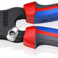 Angled studio view of KNIPEX 13 72 8 Forged Wire Stripper showing AWG 10-20 stripping markings.