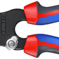 KNIPEX 13 72 8 8-inch Forged Wire Stripper with multi-component comfort grip handles shown closed.