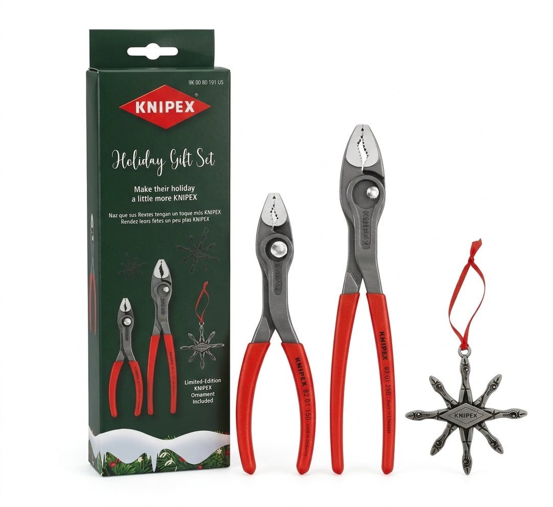 KNIPEX 2026 Holiday Gift Set – 6" & 10" TwinGrip Pliers with Limited-Edition Ornament - Mr. Tools