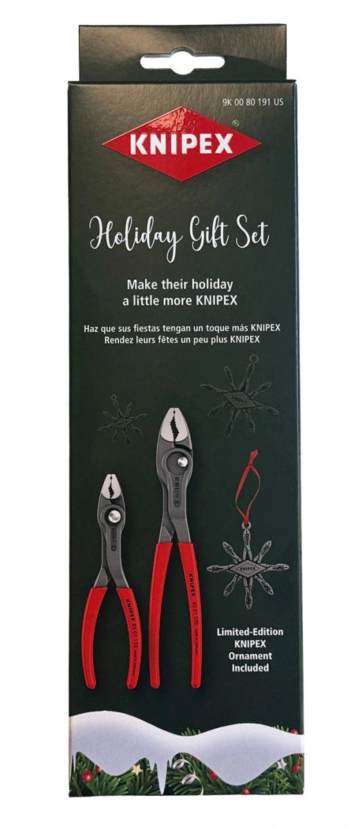 KNIPEX 2026 Holiday Gift Set – 6" & 10" TwinGrip Pliers with Limited-Edition Ornament - Mr. Tools