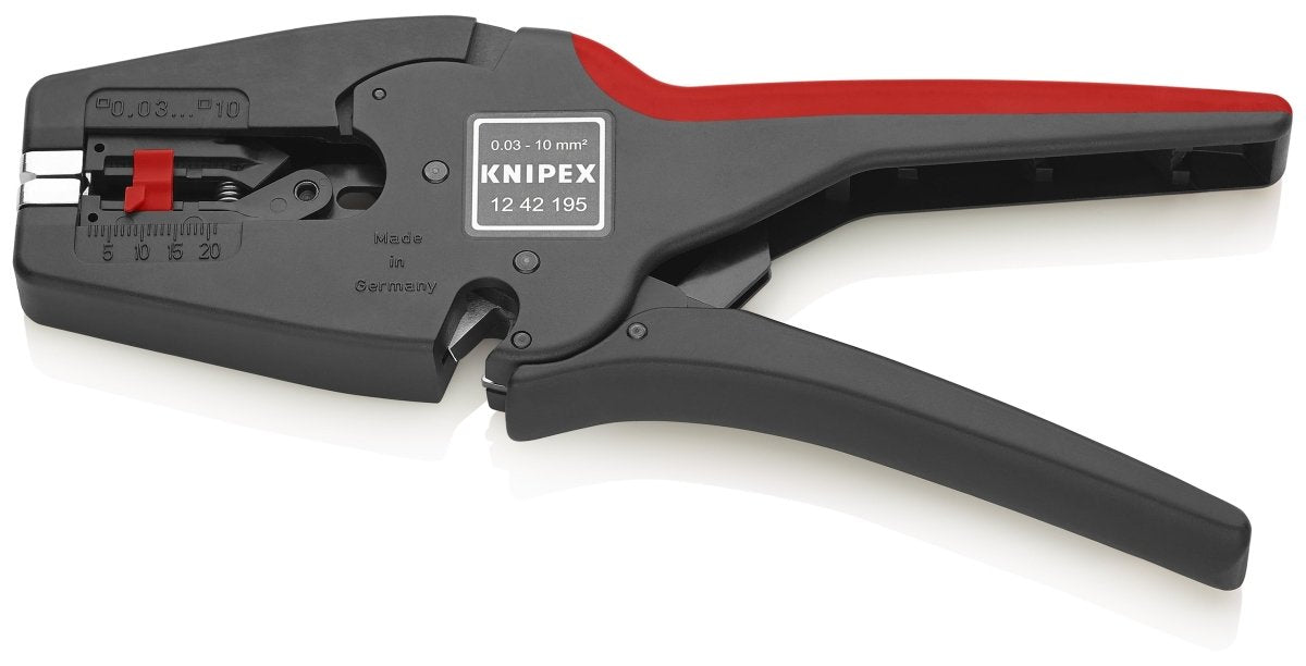Knipex Automatic Wire Strippers 8 - 32 AWG 7 3/4" 12 42 195 - Mr. Tools