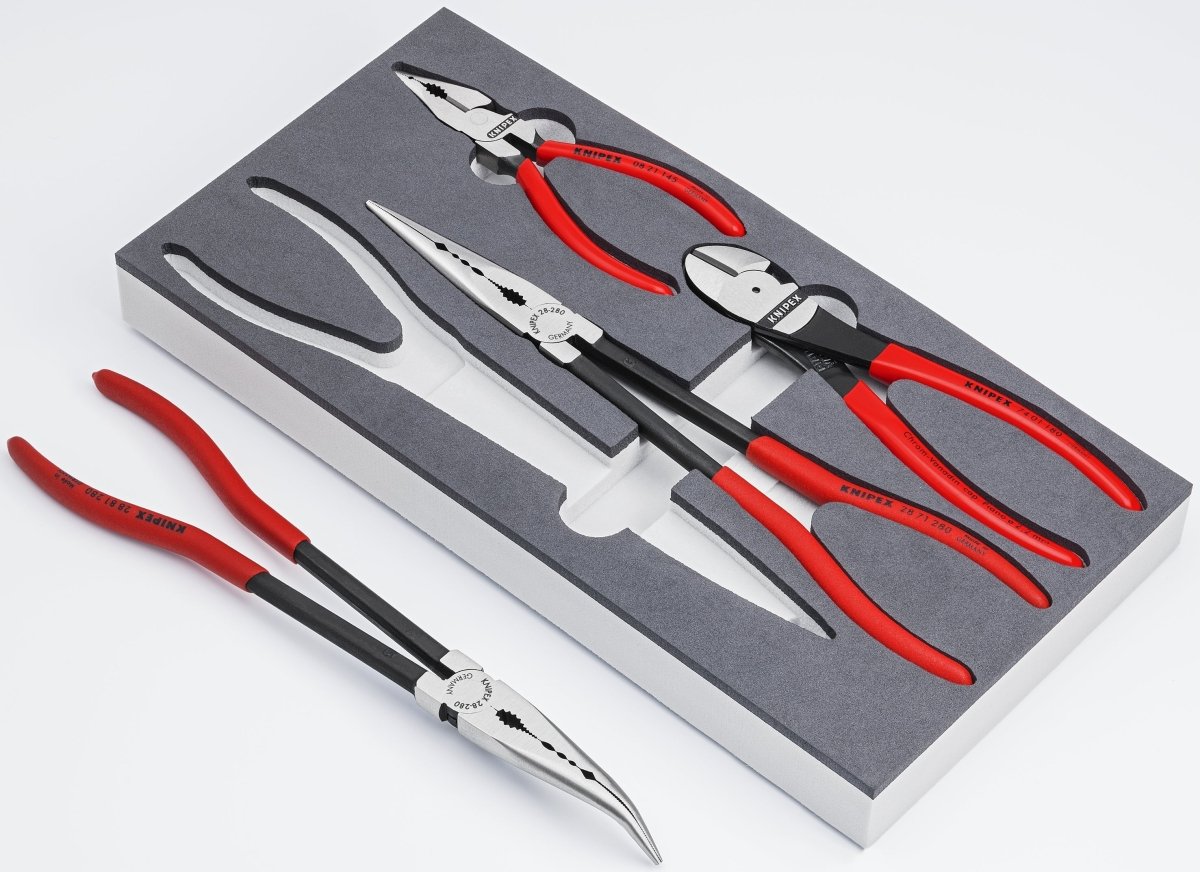 Knipex Automotive Pliers Set In Foam Tray 4 Pieces 00 20 01 V16 - Mr. Tools