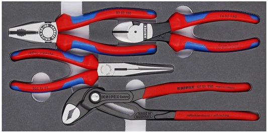 Knipex Basic Pliers Set In Foam Tray 5 Pieces 00 20 01 V15 - Mr. Tools