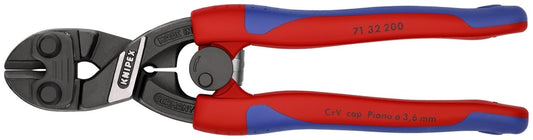 Knipex CoBalt® High Leverage Compact Bolt Cutters 8" 71 32 200 - Mr. Tools