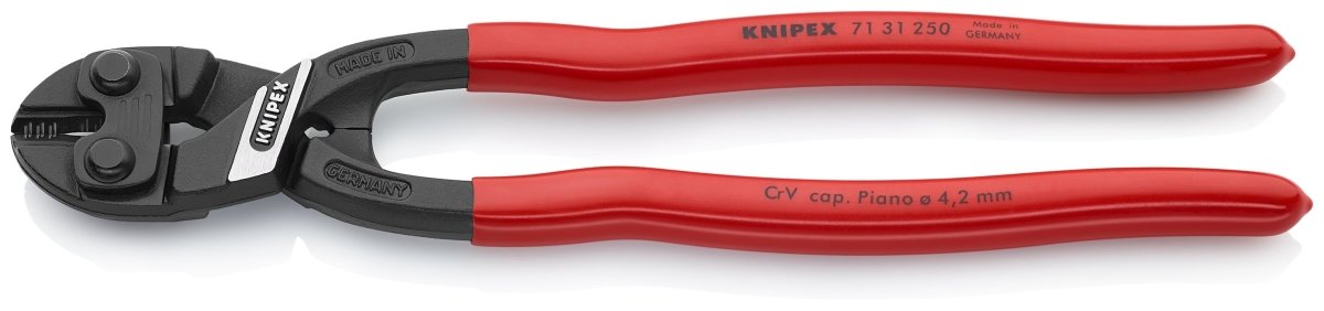 Knipex CoBalt® XL High Leverage Compact Bolt Cutters 10" 71 31 250 - Mr. Tools