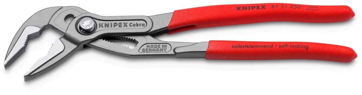 Knipex Cobra® Extra Slim Water Pump Pliers 10" 87 51 250 - Mr. Tools