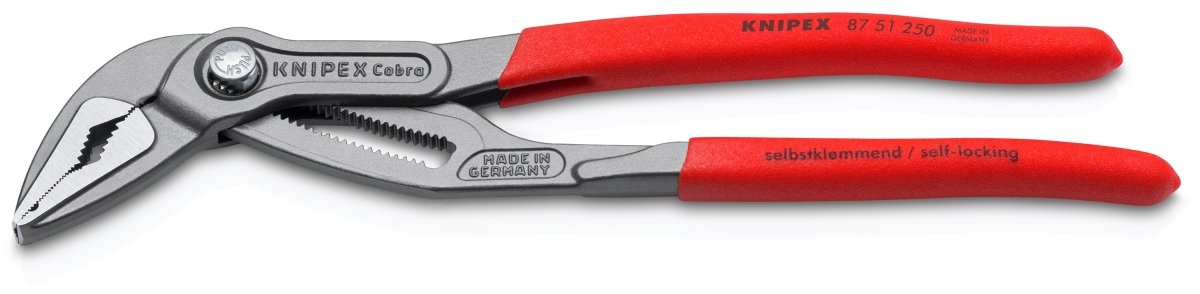 Knipex Cobra® Extra Slim Water Pump Pliers 10" 87 51 250 - Mr. Tools