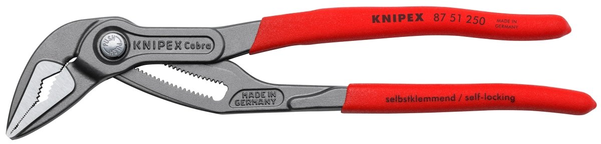 Knipex Cobra® Extra Slim Water Pump Pliers 10" 87 51 250 - Mr. Tools