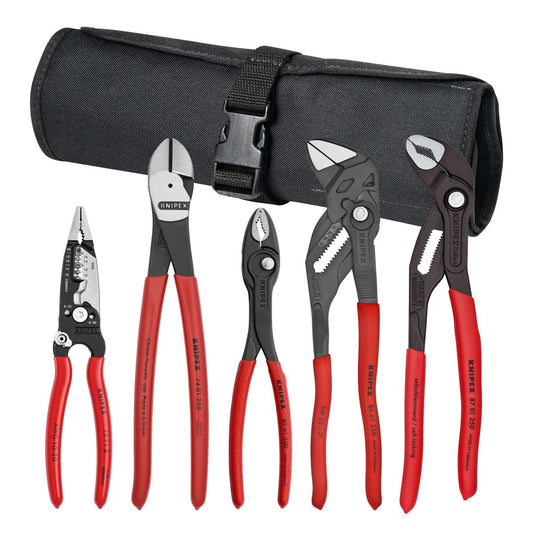 Knipex Core Pliers Set In Tool Roll 5 Pieces 9K 00 80 150 US - Mr. Tools
