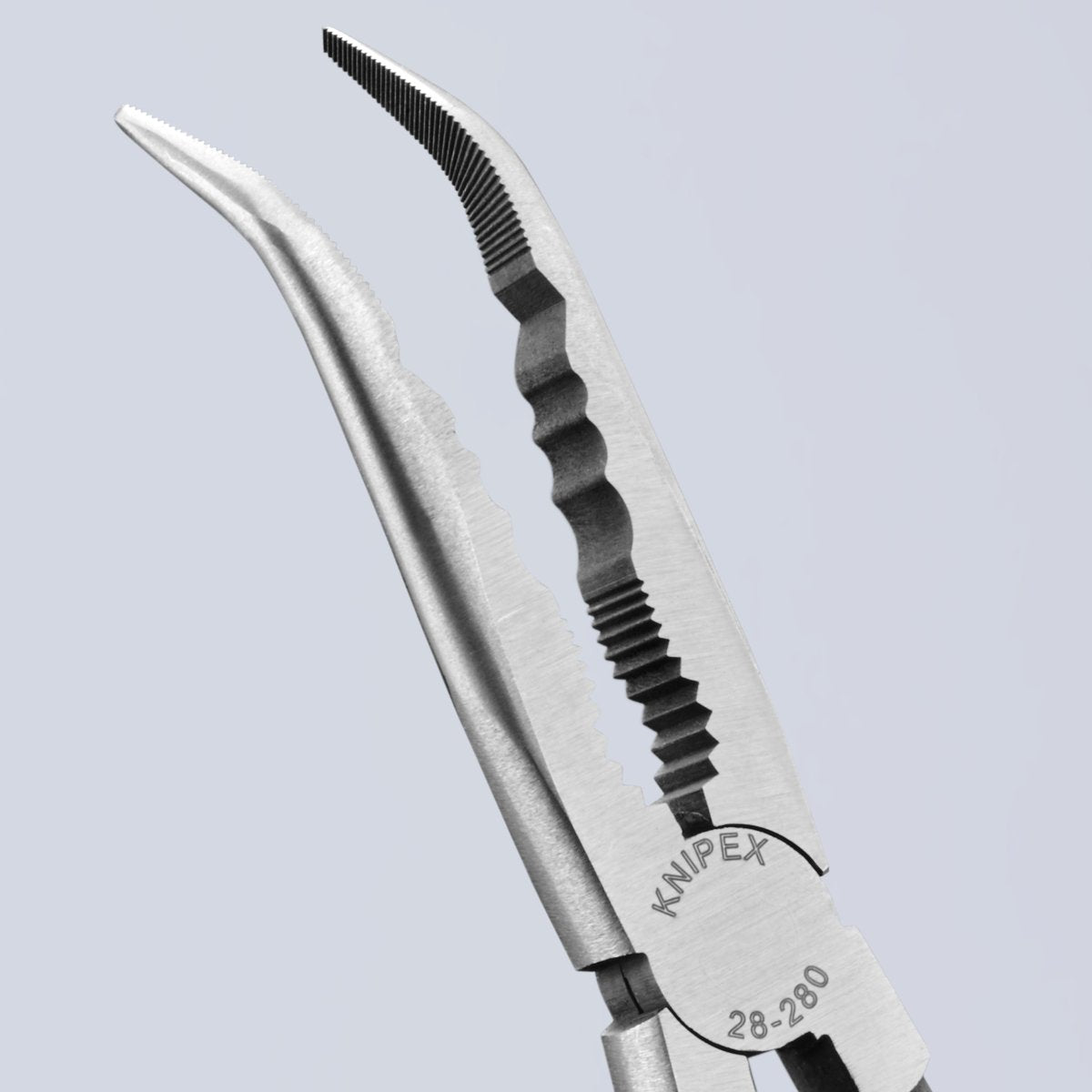 Knipex Extra Long Reach Needle Nose 45° Angled Pliers 11" 28 81 280 - Mr. Tools