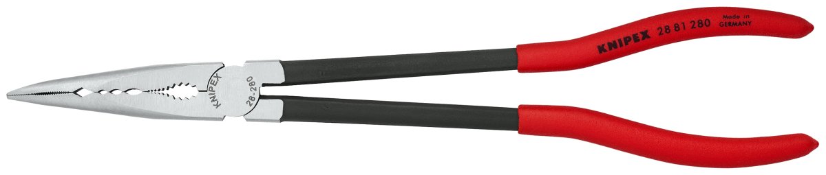 Knipex Extra Long Reach Needle Nose 45° Angled Pliers 11" 28 81 280 - Mr. Tools