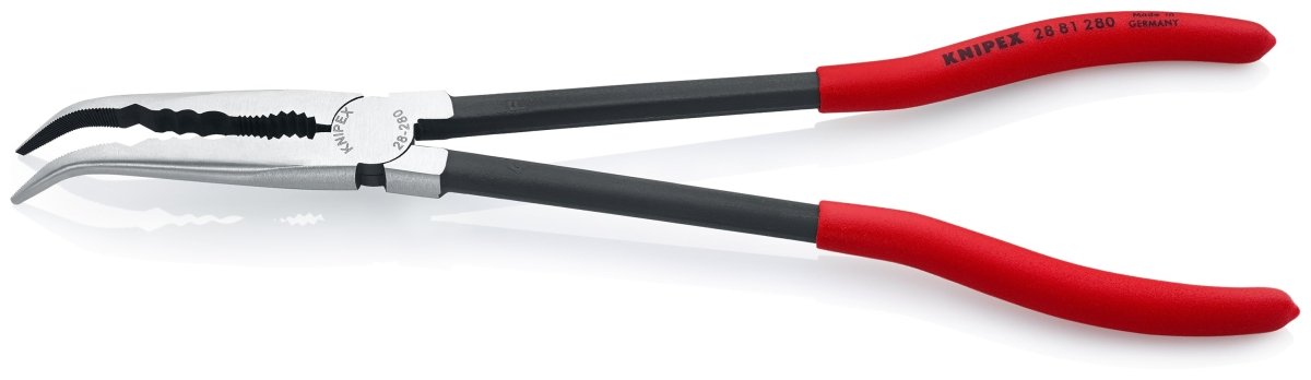 Knipex Extra Long Reach Needle Nose 45° Angled Pliers 11" 28 81 280 - Mr. Tools