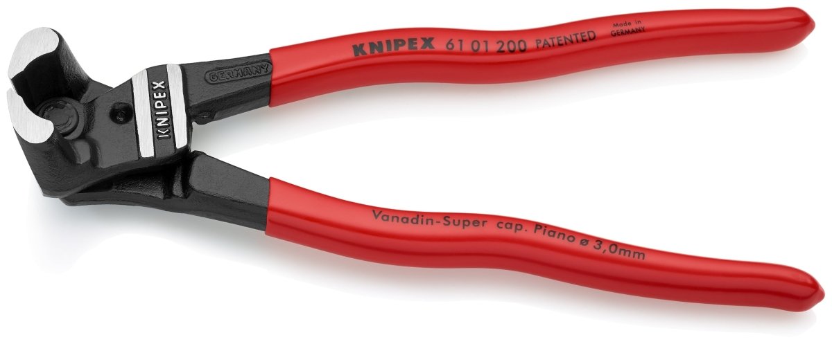 Knipex High Leverage Bolt End Cutting Nippers 8" 61 01 200 - Mr. Tools