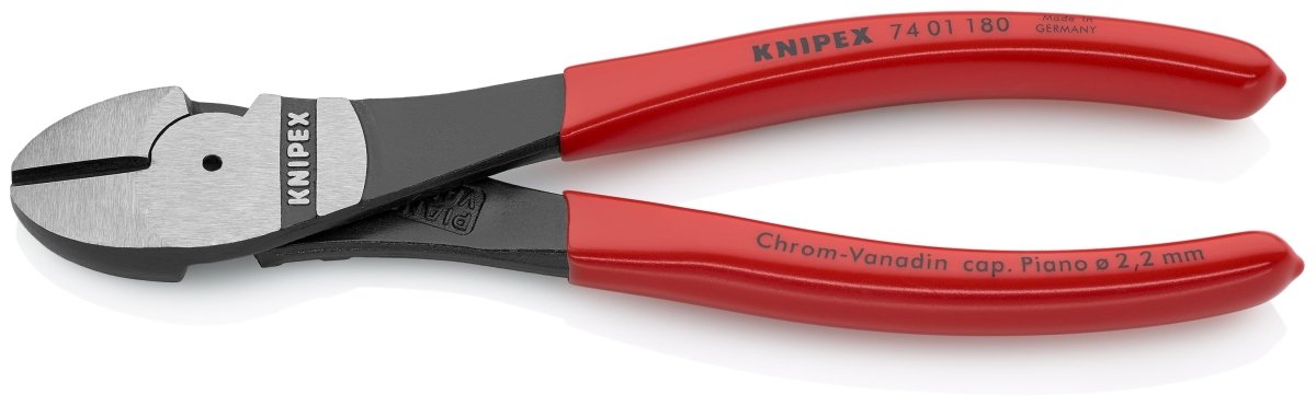 Knipex High Leverage Diagonal Cutters 7 1/4" 74 01 180 - Mr. Tools