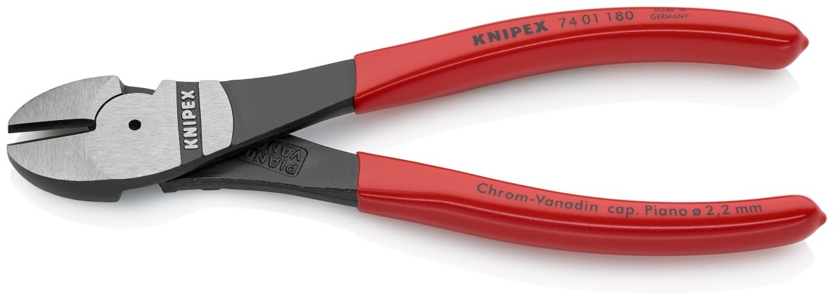 Knipex High Leverage Diagonal Cutters 7 1/4" 74 01 180 - Mr. Tools
