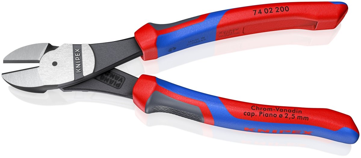 Knipex High Leverage Diagonal Cutters With Comfort Grip 8" 74 02 200 - Mr. Tools